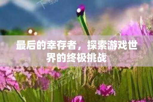 探索游戏世界的终极挑战图片