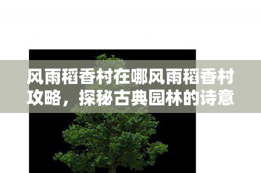 风雨稻香村在哪风雨稻香村攻略图片