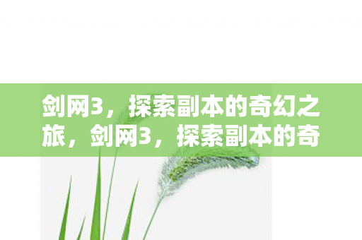 探索副本的奇幻冒险之旅图片