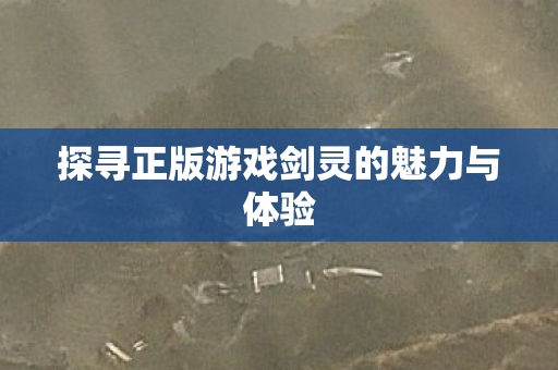 探寻正版游戏剑灵的魅力与体验图片