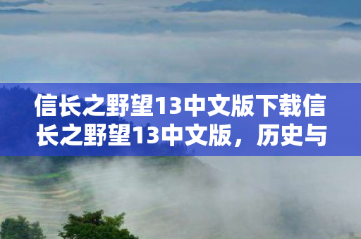 信长之野望13中文版下载信长之野望13中文版图片