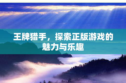 探索正版游戏的魅力与乐趣图片