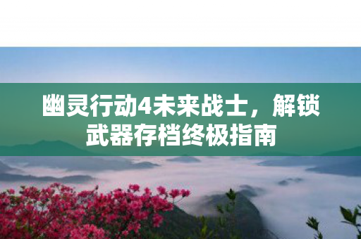 幽灵行动4未来战士,解锁武器存档终极指南 幽灵行动4未来战士,解锁武器存档终极指南