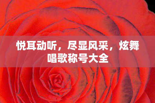 悦耳动听,尽显风采,炫舞唱歌称号大全 悦耳动听,尽显风采,炫舞唱歌称号大全