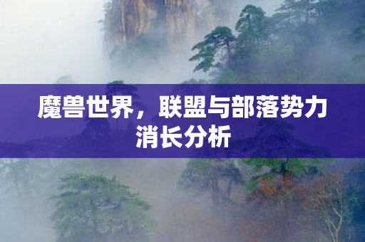 联盟与部落势力消长分析图片