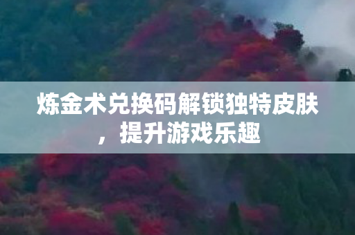 炼金术兑换码解锁独特皮肤图片