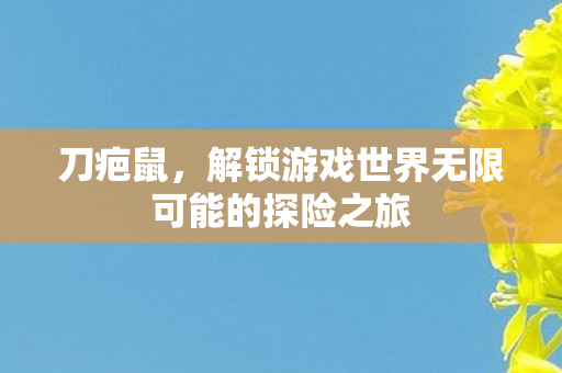 解锁游戏世界无限可能的探险之旅图片