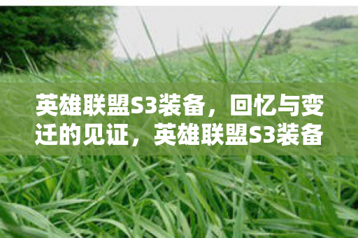 英雄联盟S3装备图片