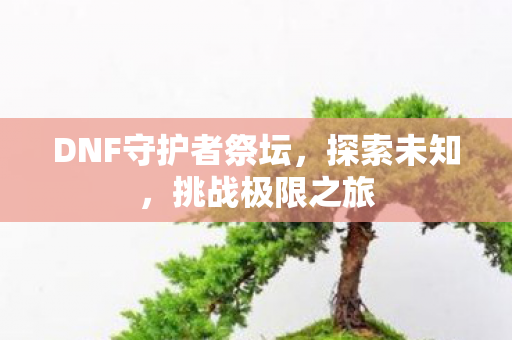DNF守护者祭坛图片