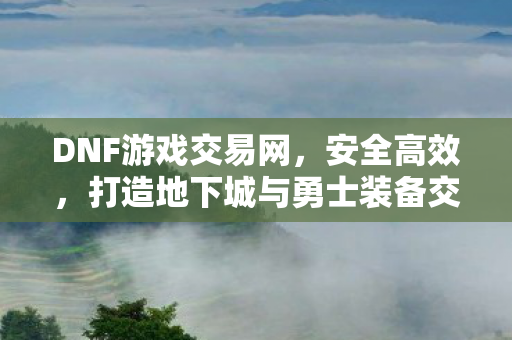 打造地下城与勇士装备交易首选平台图片