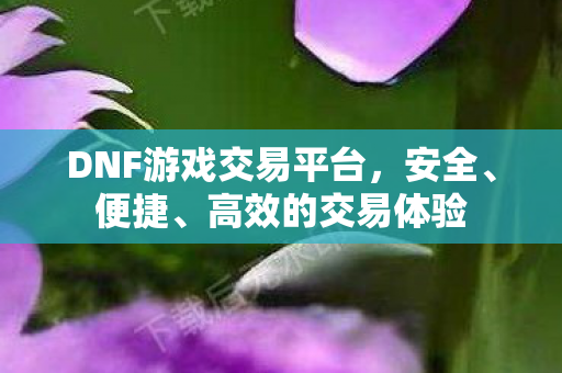 DNF游戏交易平台图片