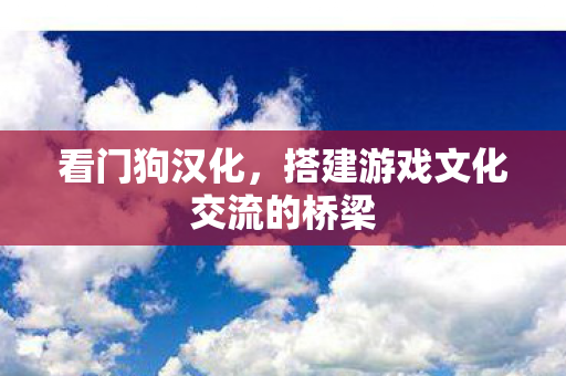 搭建游戏文化交流的桥梁图片