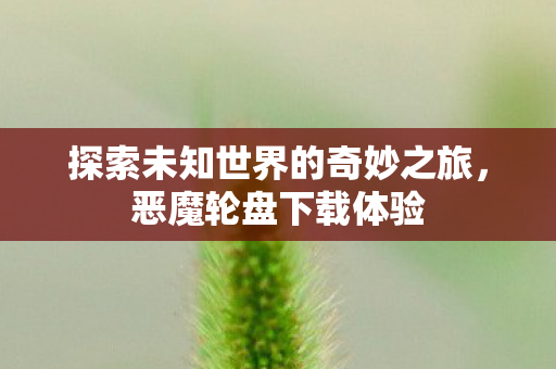 探索未知世界的奇妙之旅图片