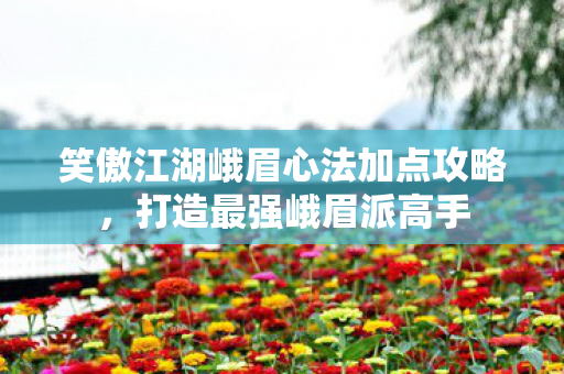 笑傲江湖峨眉心法加点攻略图片
