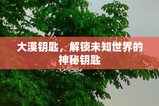 解锁未知世界的神秘钥匙图片