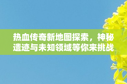 神秘遗迹与未知领域等你来挑战图片