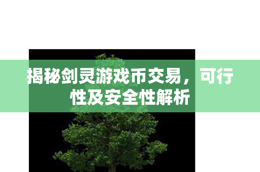 揭秘剑灵游戏币交易图片