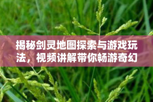 揭秘剑灵地图探索与游戏玩法图片
