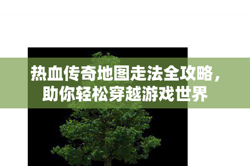 热血传奇地图走法全攻略图片