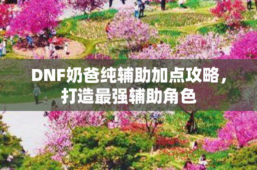 DNF奶爸纯辅助加点攻略,打造最强辅助角色 DNF奶爸纯辅助加点攻略,打造最强辅助角色