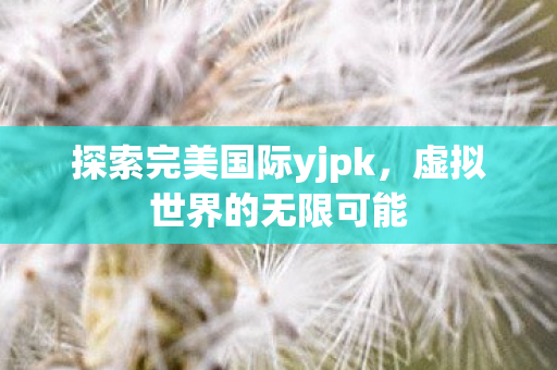 探索完美国际yjpk，虚拟世界的无限可能