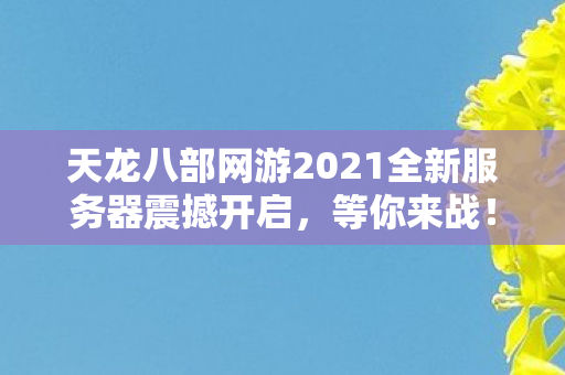 天龙八部网游2021全新服务器震撼开启图片