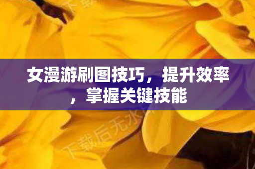 女漫游刷图技巧图片