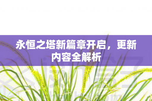 永恒之塔新篇章开启图片