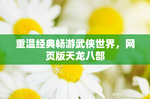 重温经典畅游武侠世界图片