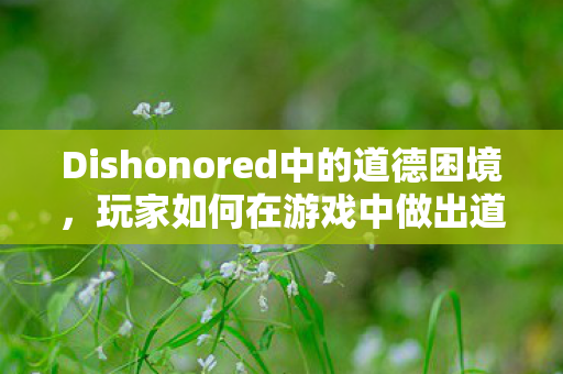 Dishonored中的道德困境图片
