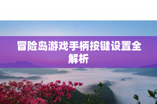 冒险岛游戏手柄按键设置全解析图片
