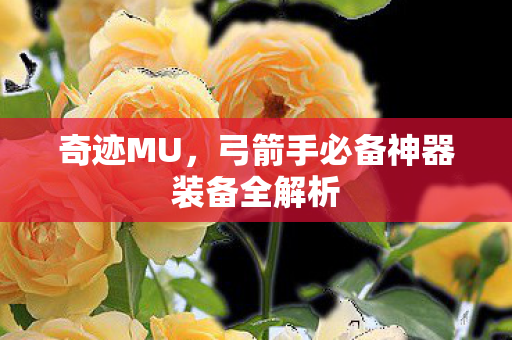 奇迹MU,弓箭手必备神器装备全解析 奇迹MU,弓箭手必备神器装备全解析