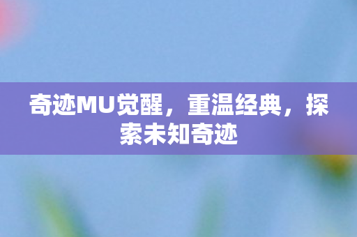 奇迹MU觉醒图片