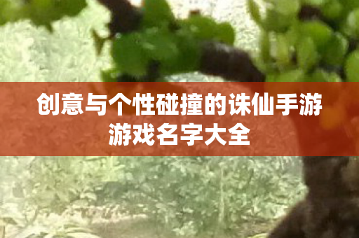 创意与个性碰撞的诛仙手游游戏名字大全图片