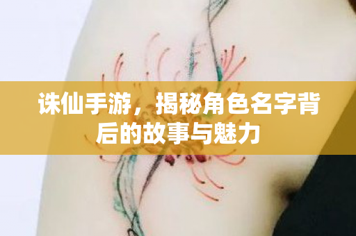 揭秘角色名字背后的故事与魅力图片