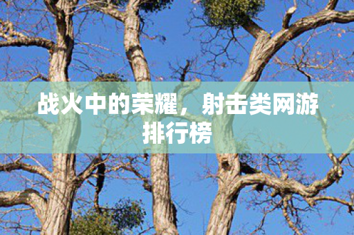 射击类网游排行榜图片