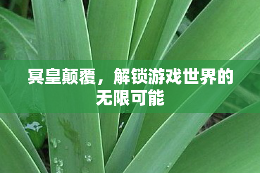 解锁游戏世界的无限可能图片
