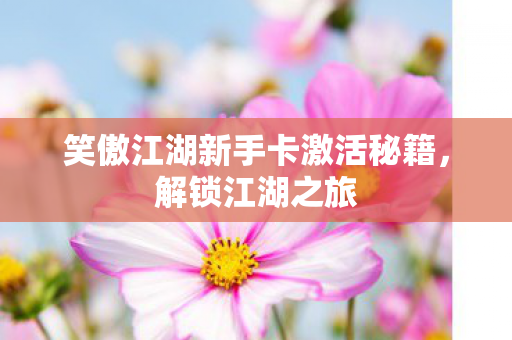 笑傲江湖新手卡激活秘籍图片