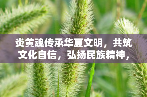 炎黄魂传承华夏文明图片