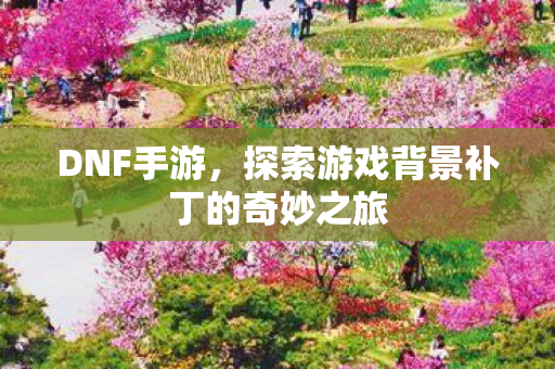 探索游戏背景补丁的奇妙之旅图片