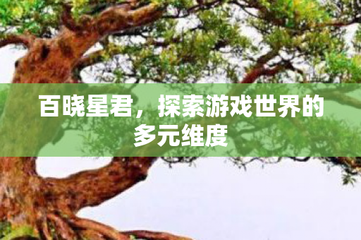 探索游戏世界的多元维度图片