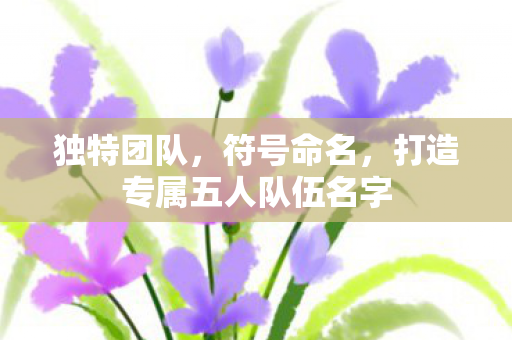 打造专属五人队伍名字图片