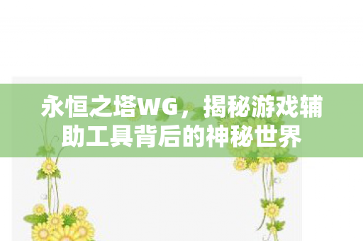 揭秘游戏辅助工具背后的神秘世界图片
