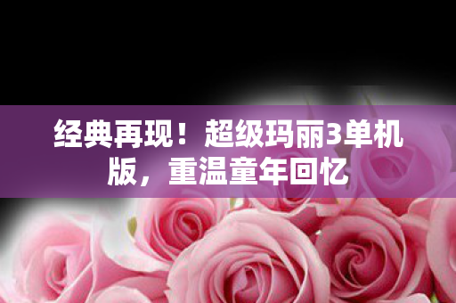 超级玛丽3单机版图片