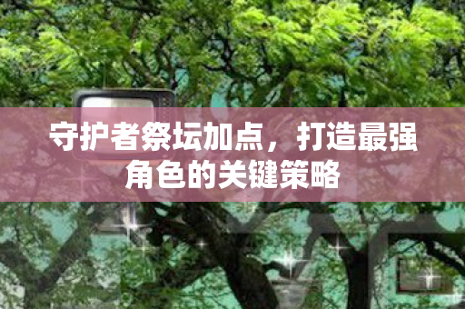打造最强角色的关键策略图片