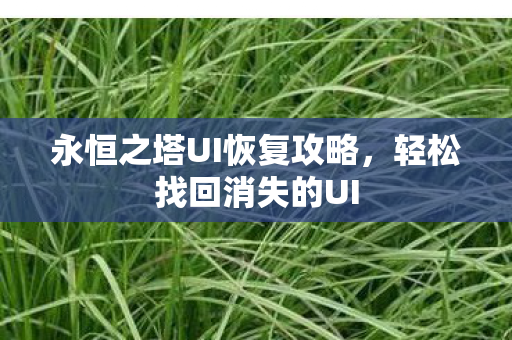 永恒之塔UI恢复攻略图片