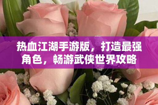 畅游武侠世界攻略图片