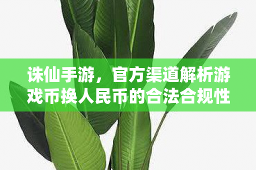 官方渠道解析游戏币换人民币的合法合规性图片