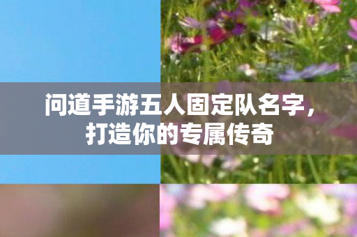 问道手游五人固定队名字图片