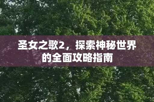 探索神秘世界的全面攻略指南图片
